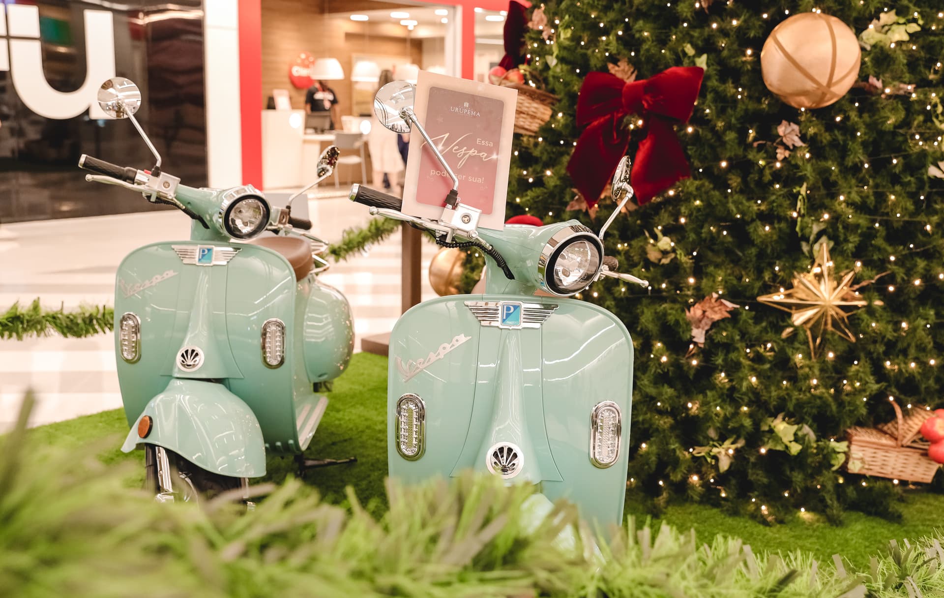 Ilustração do evento: Promoção do Patteo Urupema Shopping vai sortear duas vespas elétricas