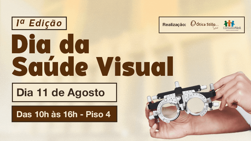 Ilustração do evento: Patteo Urupema Shopping recebe ação gratuita de saúde ocular na terça-feira (11)